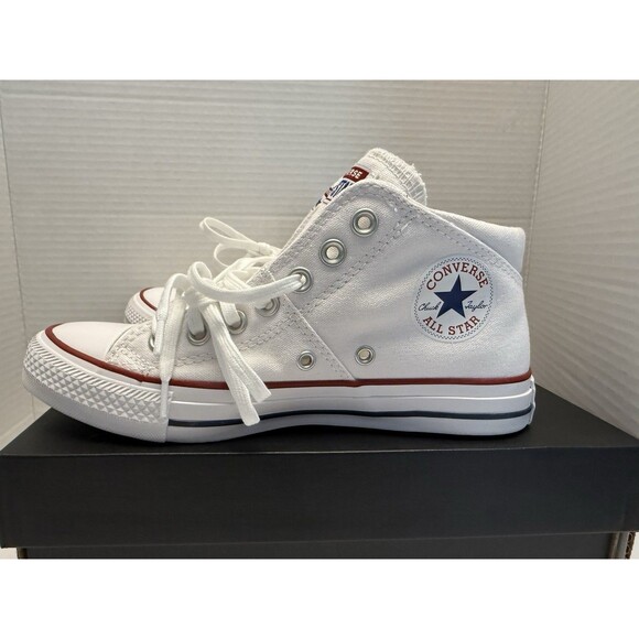 Converse Chuck Taylor Sz 9 All Star Madison Mid White Women's Lace up New - Picture 5 of 15